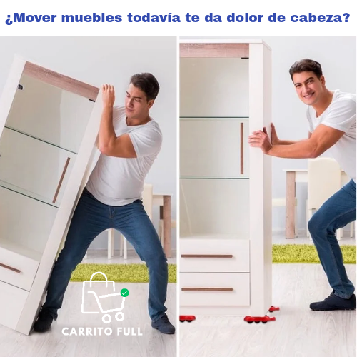 ELEVADOR DE MUEBLES CON RODILLO